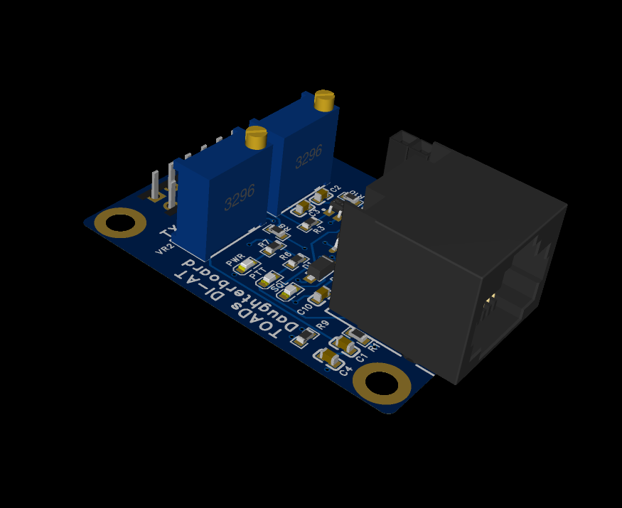 TOADS DI-AT Daughterboard for Anytone's RJ-45 Radios