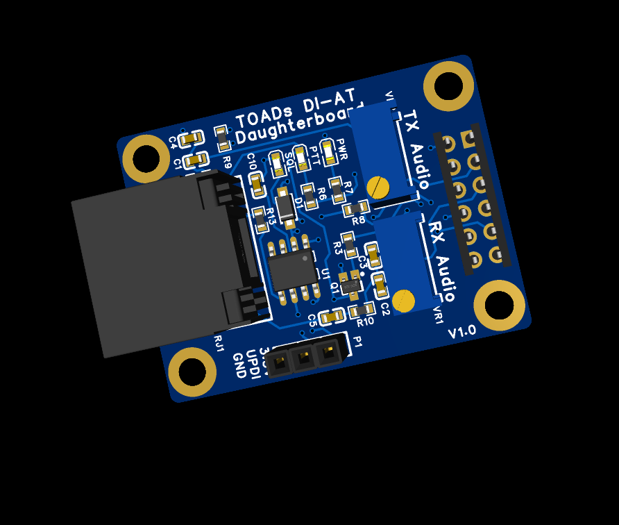 TOADS DI-AT Daughterboard for Anytone's RJ-45 Radios