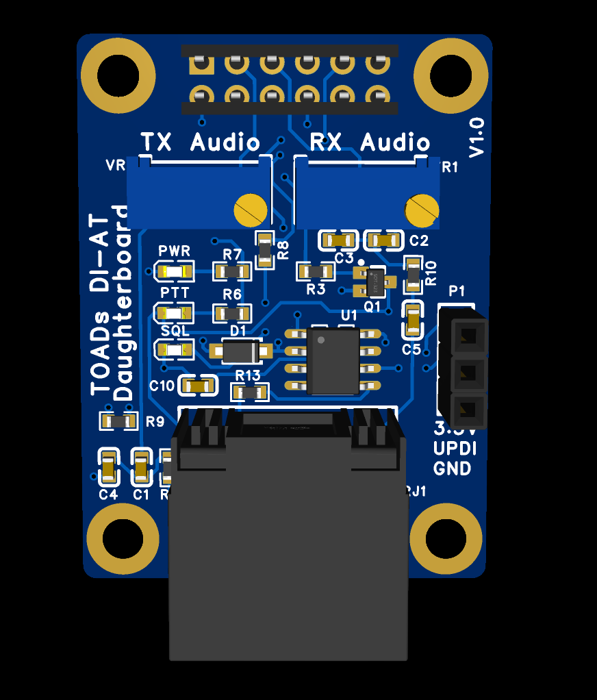 TOADS DI-AT Daughterboard for Anytone's RJ-45 Radios